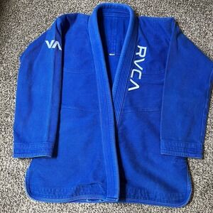 RVCA GI Kimono Top Mens Size A1 Blue Art Of Jiu Jitsu MMA Gym BJJ